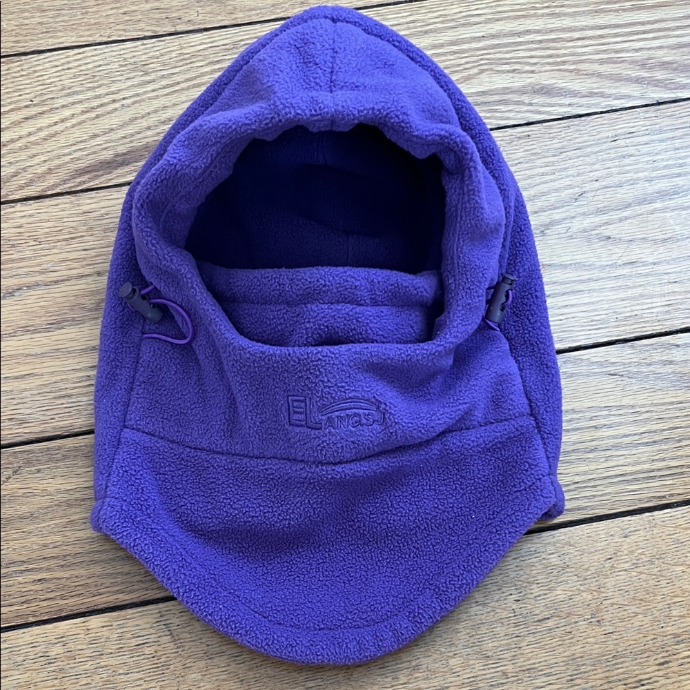 Purple Fleece Hooded Balaclava